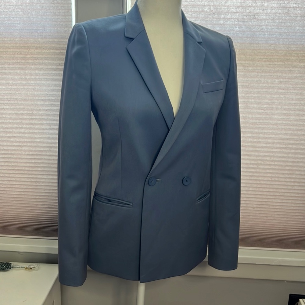 TopShop Baby Blue Double Breasted suit Jacket